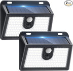 Solar Motion Sensor Outdoor Lights, Super Bright Solar Lights Outdoor Waterproof by Claoner