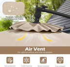 Tangkula 10ft Solar LED Patio Umbrella - Image 8
