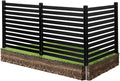 VEVOR 3 Panels Outdoor Privacy Screen, 50 x 48 in Air Conditioner Fence by VEVOR