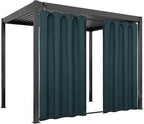 Easy-Going Linen Look Outdoor Curtains Waterproof Windproof Porch Curtains by Easy-Going