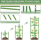 Halatool 4 Pack Tomato Cages for Garden, Garden Stakes Tomato Trellis for Pots - Image 3