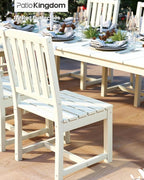 White 9-Piece Outdoor Dining Set - Image 8