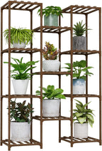 Bamworld Plant Stand Indoor Outdoor Tall Plants Shelf by Bamworld