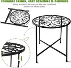 Plant Stand Indoor Outdoor, Round Metal Corner Plant Stand - Image 3