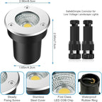 LED Landscape Lights, 12 Pack 7W Ground Lights - Image 3