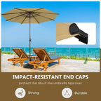 Abba Patio 11FT Lyon Outdoor Patio Umbrella Outdoor Table Umbrella - Image 4