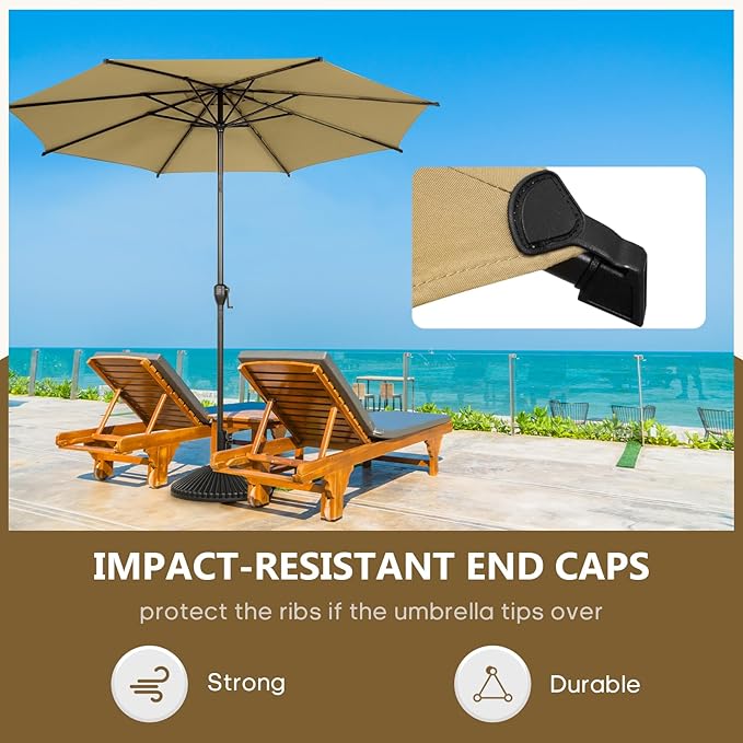 Abba Patio 11FT Lyon Outdoor Patio Umbrella Outdoor Table Umbrella - Image 4