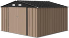 Devoko 10 x 10 FT Outdoor Storage Shed, Metal Garden Sheds & Outdoor Storage - Image 7