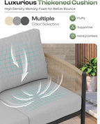 Aluminum Outdoor Patio Furniture Set - Image 5