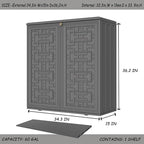 Storage Box Outdoor Caninet, Resin Indoor Storage Box Waterproof Outdoor - Image 4