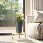 Kante Tall Round Planter Set of 2, 13 Inch Tall Decorative Planter Pots - Image 5