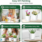 6 inch Self Watering Pots for Indoor Outdoor Plants, 3 Pack Flower Plant Pots - Image 5