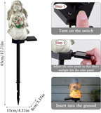 Solar Garden Angel Lights, Waterproof Outdoor Garden Angels Statue Decorations - Image 4