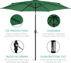 Best Choice Products 10ft Outdoor Table Compatible Steel Polyester Market Patio - Image 5
