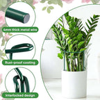 12 Pack 32 or 16 inch Adjustable Plant Support Stakes, Heavy-Duty Half Round - Image 4