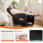 Sweetcrispy Recliner Chair PU Leather Recliner Sofa No Massage, Home Theater - Image 4