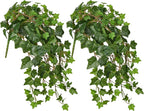 Hollyone 2pcs Artificial Hanging Plants 24" Fake Ivy Vine Faux Ivy Leaves by Hollyone
