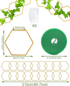 18 Pcs Chain Trellis for Climbing Plants, Potted Houseplant Accessories for Hoya - Image 2