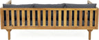 Merax 67.5" Outdoor Patio Daybed 3 Seater Sofa Bed, Acacia Wood Frame - Image 7