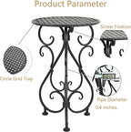 Metal Plant Stand, Heavy Duty Flower Pot Stand 17" Tall, Single Planter Holder - Image 4