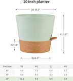 FaithLand 2-Pack 10 Inch Planter Pots - Image 2