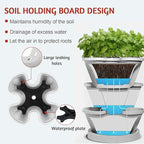 Vertical Strawberry Planter-5 Tier Stackable Herb Tower Planters Stacking - Image 5
