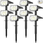 Solar Spot Lights Outdoor Waterproof IP65, 2-in-1 Solar Landscape Spotlights by NACINIC