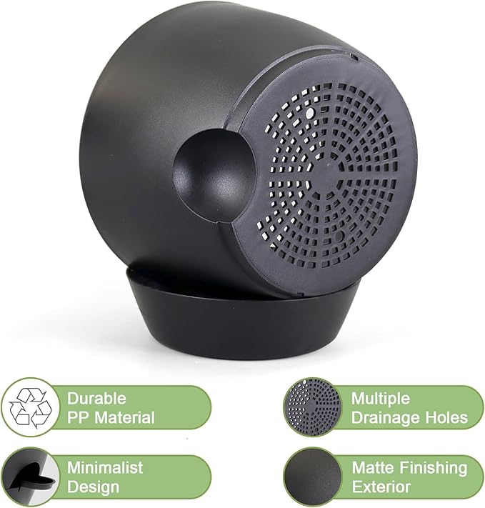 10/9/8 inch Medium Self Watering Pots, Plant Pots - Image 3