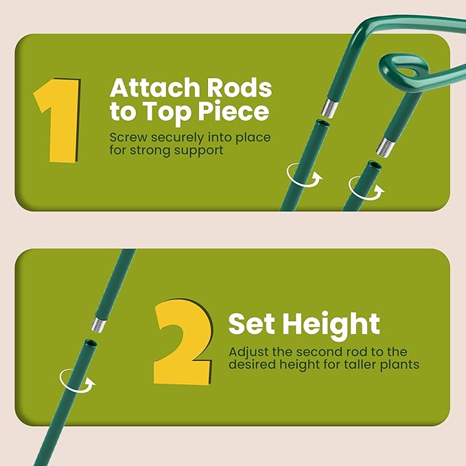 6 Pack Plant Support Stakes – Tall Plant Stakes - Image 6
