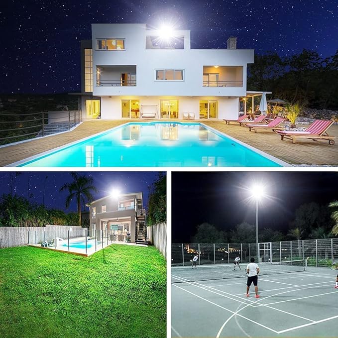 2 Pack 250W Led Flood Lights Outdoor, Super Bright 37000LM Security Lights - Image 7