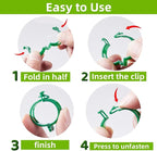 100 Pcs Plant Support Clips, Plastic Clips - Image 3