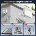 Onforu 120W Flood Lights Outdoor, 12000lm White LED Work Light - Image 2