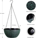 8 inch Small Hanging Planters for Indoor Outdoor Plants, 2 Pack Hanging Flower - Image 2