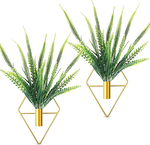 2 Pieces Gold Wall Decor Hanging Planters by Canlierr