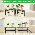 2 Pack Metal Plant Stand Outdoor Plant Shelf Indoor, 1 Tier Heavy Duty Plant - Image 5