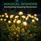 6 Pack 48LED Solar Garden Lights, 8 Lighting Modes Swaying Mushroom Lights - Image 5