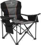 ALPHA CAMP Heavy Duty Camping Chair 500LBS Capacity, Oversized Folding Chair by ALPHACAMP