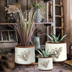 YBX Terracotta Pots Inch with Drainage Holes, Bee Decor, Ceramic Pots - Image 6