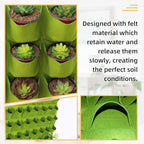 Hanging Planting Grow Bags, 90 Pockets Hanging Vertical Wall Planter Wall - Image 3