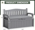 Flamaker 80 Gallon Storage Bench - Image 3