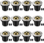 JESLED Outdoor Landscape Lights, 6W LED In Ground Well Lights, 12V 24V 3000K by JESLED