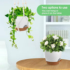 Hanging Planters for Indoor Outdoor Plants, 2 Pack Self Watering Hanging Pots - Image 4