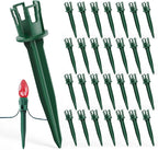 200-Pack Plastic Light Stakes, 5.5 Inch Christmas Yard Stakes by Minetom