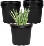 GREANER Plant Nursery Pots, 10 Inch Round Sturdy Garden Pots by GREANER