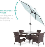 Best Choice Products 7.5ft Outdoor Solar Market Table Patio Umbrella - Image 2