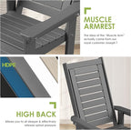 GREENVINES Outdoor Rocking Chair Set | 3-Piece | 2 Rocking Chairs - Image 7