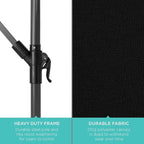 Best Choice Products 10ft Solar LED Offset Cantilever Hanging Market Patio - Image 6