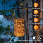 2 Pack Hummingbird Solar Lanterns Outdoor Waterproof - Image 4