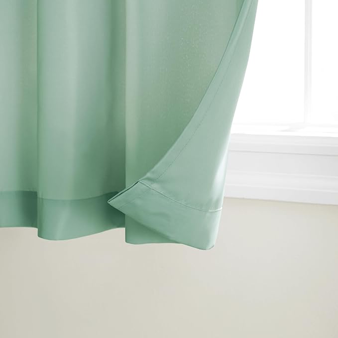 TOWN & COUNTRY BASICS Cabana Solid Heavyweight Indoor Outdoor Curtains - Image 2