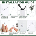 Jexine 8 Pcs Hanging Planters - Image 3